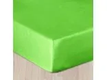 Prześcieradło satynowe z gumką 160x200 limonkowe 034